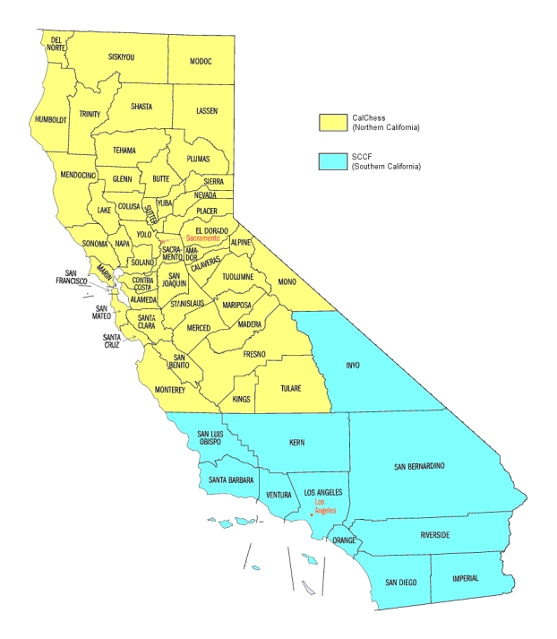 USCF California Boundary Map